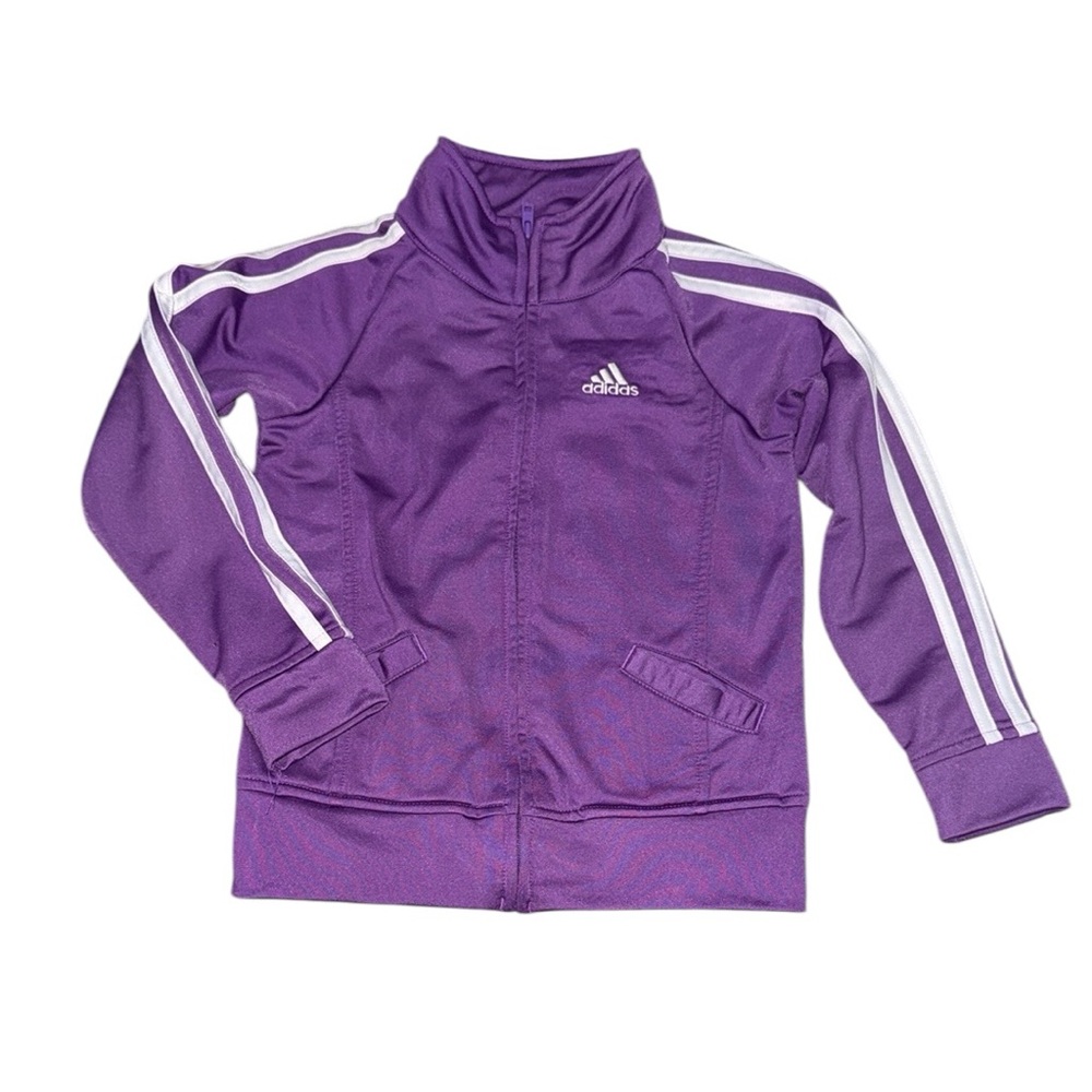 Adidas Girl’s Track Jacket in Purple